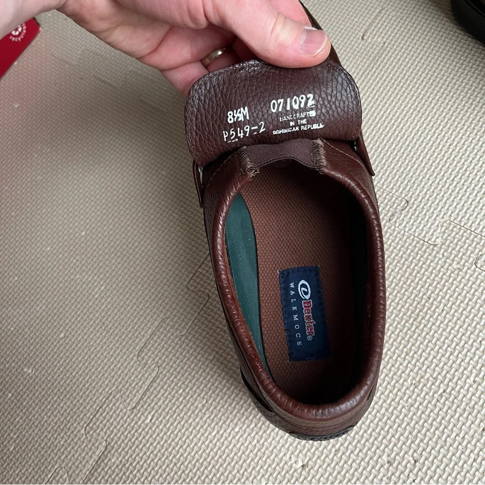 NWT Dexter Kramer Men’s Brown Leather Loafers Size 8.5M – Classic Dress Shoes